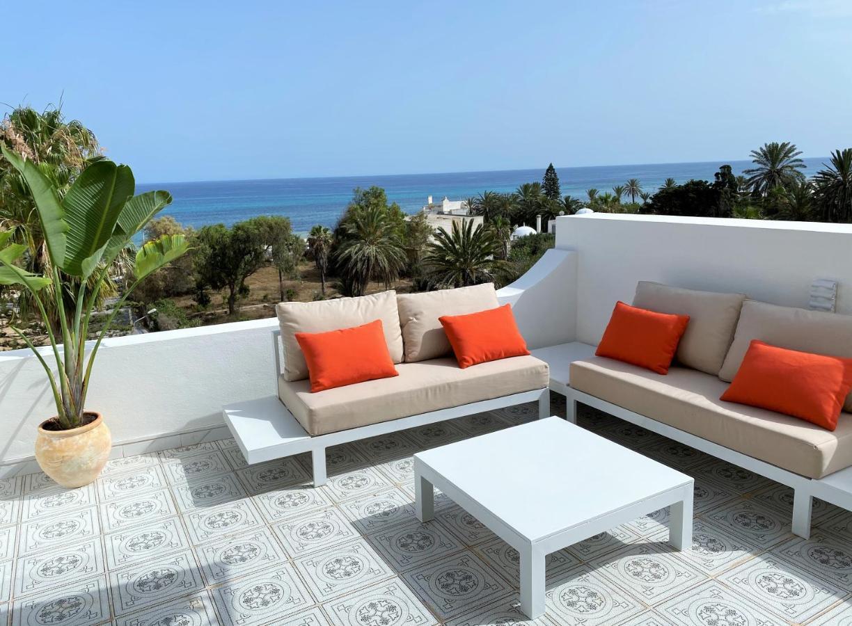 Roof Top Pied Dans L'Eau Panoramic View, 80 Meters From Seaside Hammamet Exterior photo