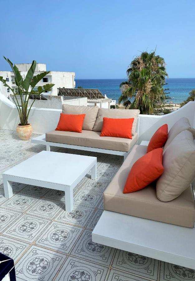Roof Top Pied Dans L'Eau Panoramic View, 80 Meters From Seaside Hammamet Exterior photo